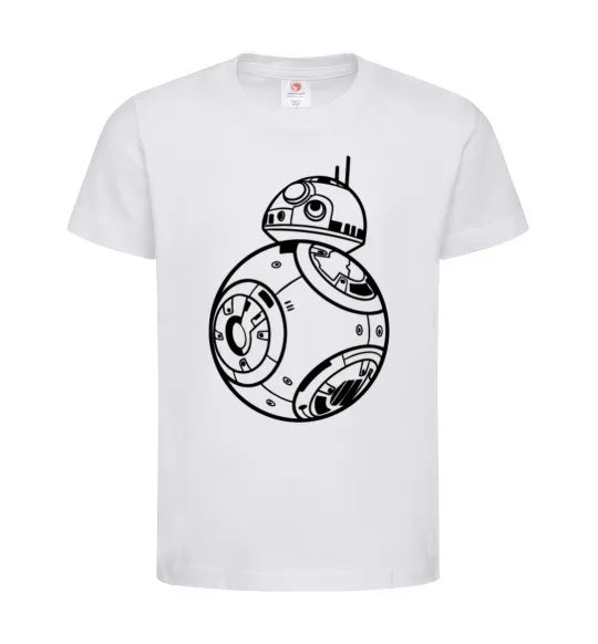 Детская футболка BB8 Белый фото