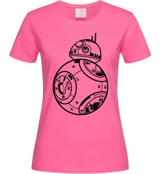 Жіноча футболка BB8 Яскраво-рожевий фото