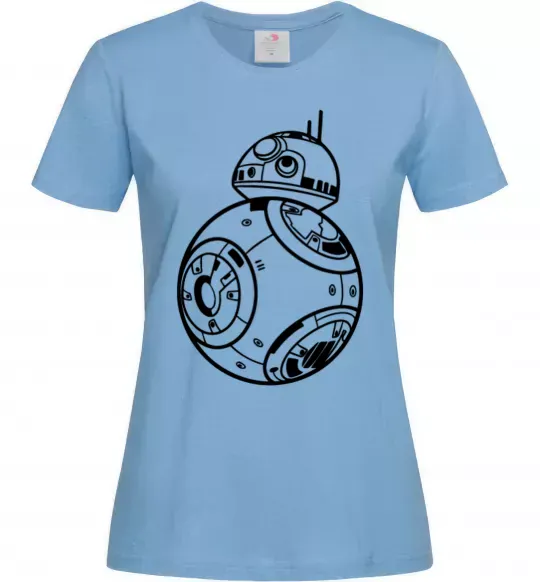 Жіноча футболка BB8 Блакитний фото