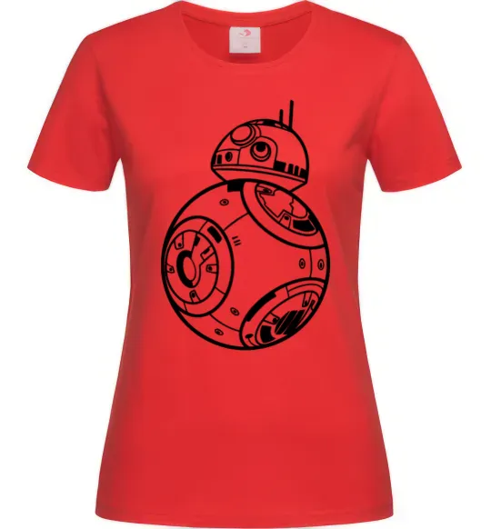 Жіноча футболка BB8 Червоний фото