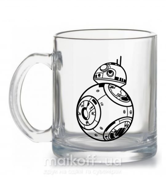 Чашка скляна BB8 Прозорий фото