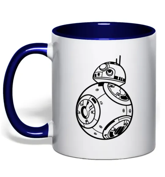 Чашка з кольоровою ручкою BB8 Глибокий темно-синій фото