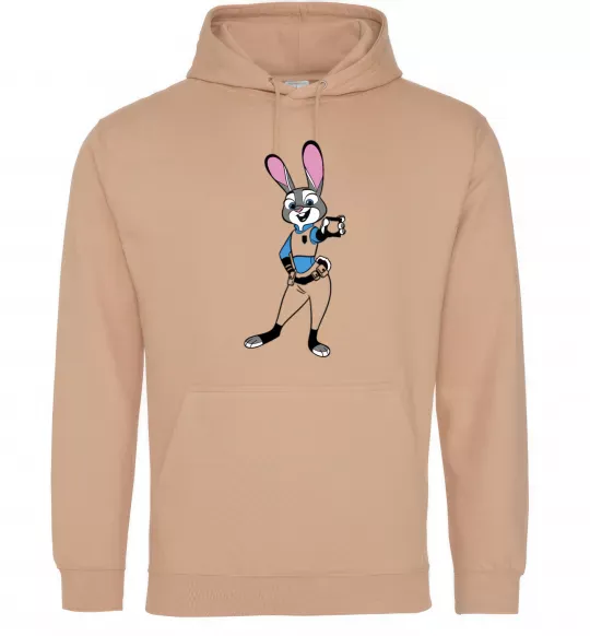 Мужская толстовка (худи) Джуді Хопс Песочный фото