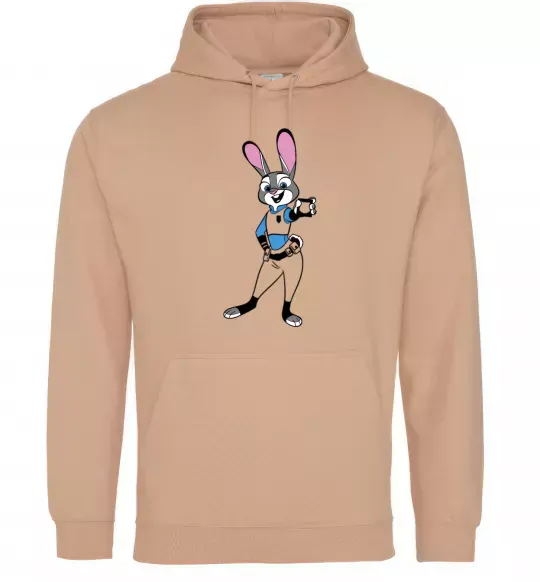 Женская толстовка (худи) Джуді Хопс Песочный фото