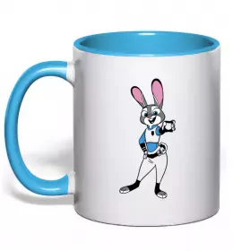 Чашка з кольоровою ручкою