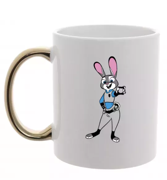 Чашка з кольоровою ручкою Джуді Хопс Золото фото