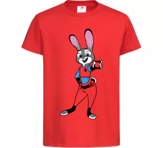 Дитяча футболка Джуді Хопс Червоний фото