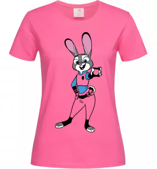 Жіноча футболка Джуді Хопс Яскраво-рожевий фото