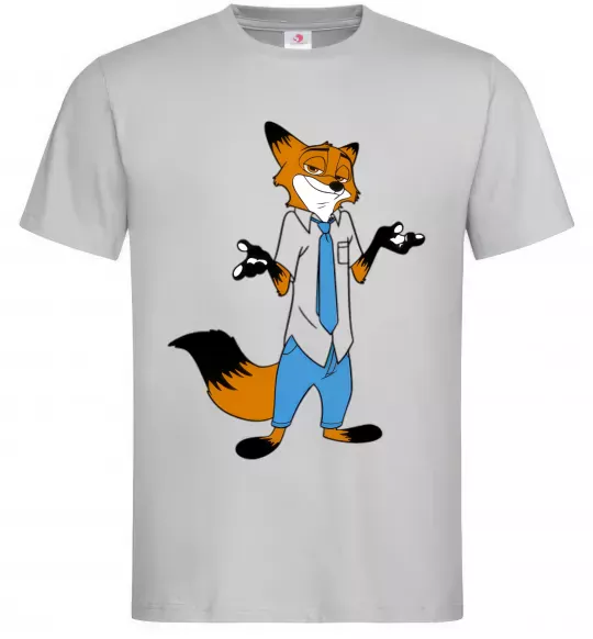 Мужская футболка Нік Серый фото