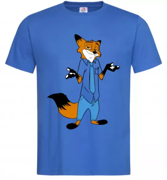 Мужская футболка Нік Ярко-синий фото