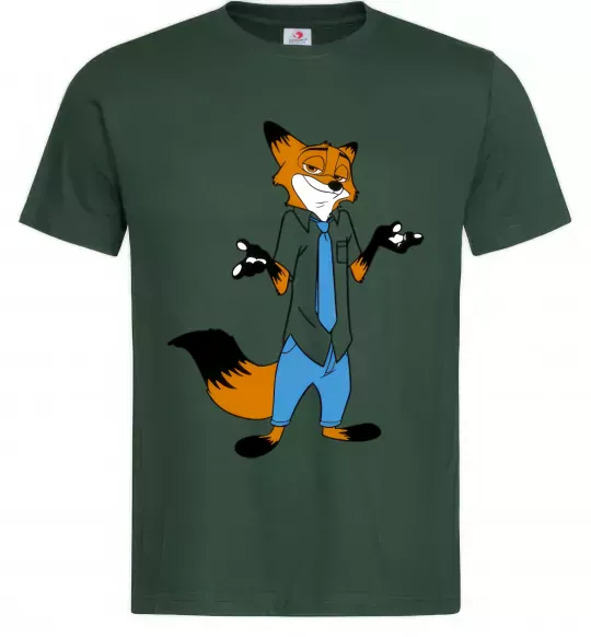 Мужская футболка Нік Темно-зеленый фото