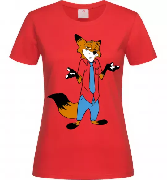 Жіноча футболка Нік Червоний фото