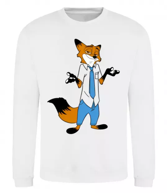 Світшот Нік Білий фото