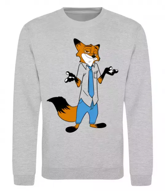 Світшот Нік Сірий меланж фото