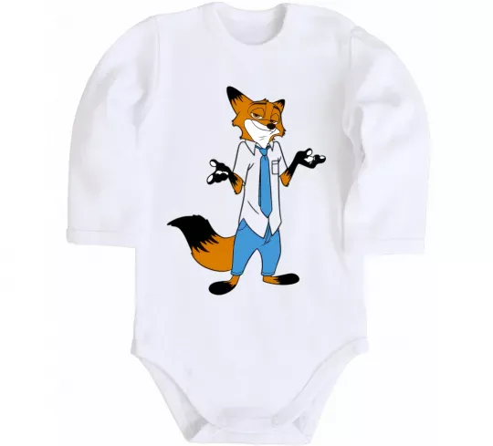 Детский боди Нік Белый фото