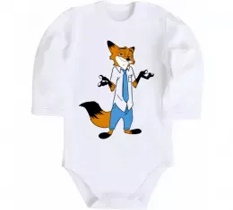 Детский боди Нік Белый фото