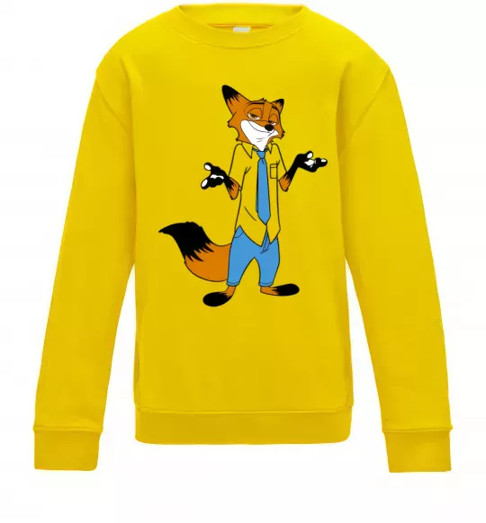 Дитячий світшот Нік Сонячно жовтий фото