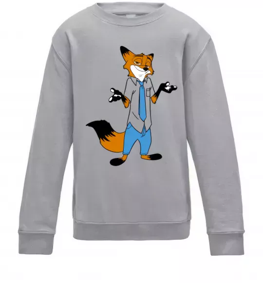 Дитячий світшот Нік Сірий меланж фото