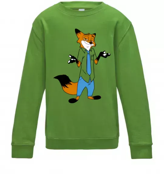 Дитячий світшот Нік Лаймовий фото