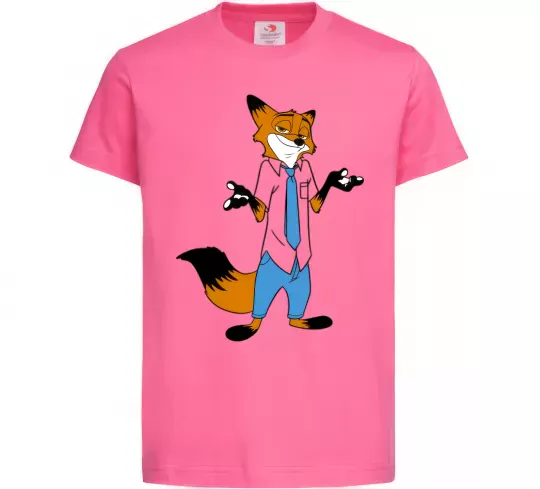 Дитяча футболка Нік Яскраво-рожевий фото