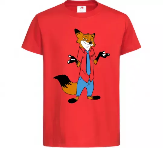 Дитяча футболка Нік Червоний фото