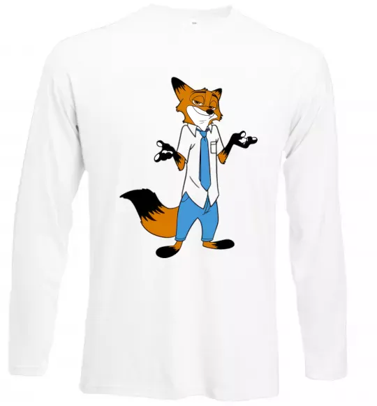 Лонгслив Нік Белый фото