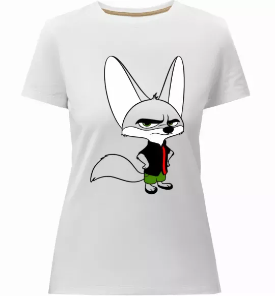 Жіноча преміум футболка Finnick Білий фото