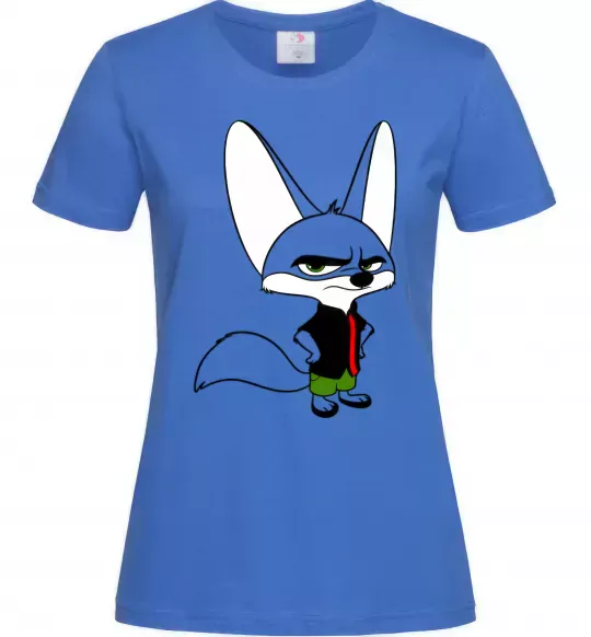 Жіноча футболка Finnick Яскраво-синій фото