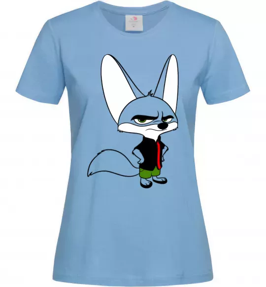 Жіноча футболка Finnick Блакитний фото