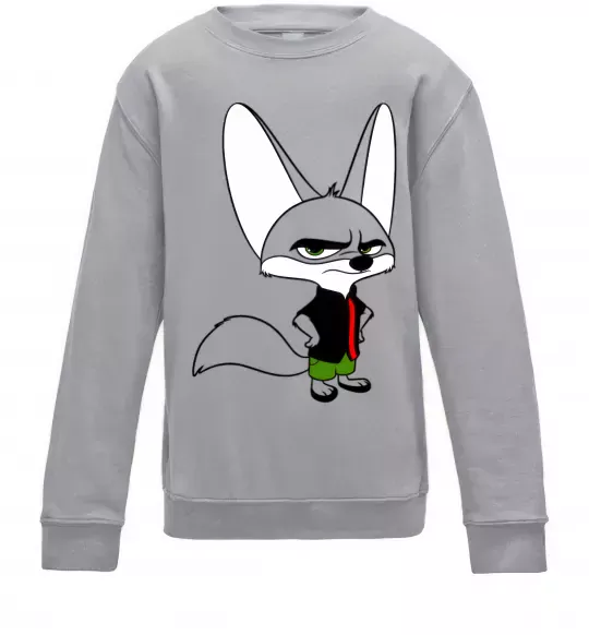 Детский Свитшот Finnick Серый меланж фото