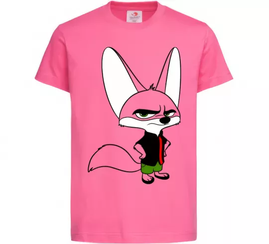 Дитяча футболка Finnick Яскраво-рожевий фото