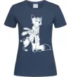 Жіноча футболка Джуді та Нік Темно-синій фото