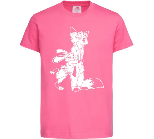 Дитяча футболка Джуді та Нік Яскраво-рожевий фото