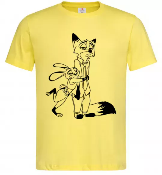 Чоловіча футболка Джуді та Нік Лимонний фото