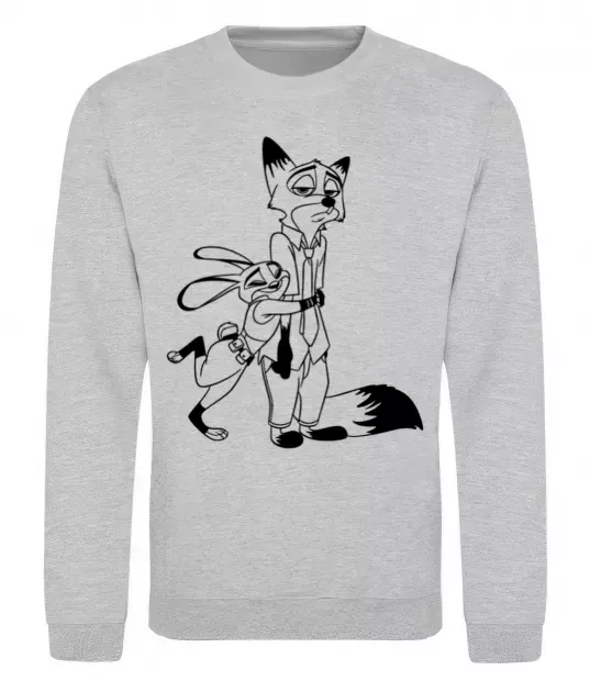 Світшот Джуді та Нік Сірий меланж фото