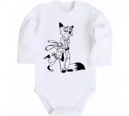 Детский боди Джуді та Нік Белый фото