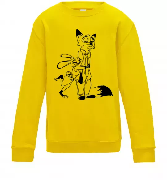 Детский Свитшот Джуді та Нік Солнечно желтый фото