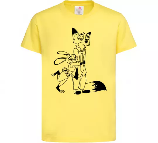 Дитяча футболка Джуді та Нік Лимонний фото