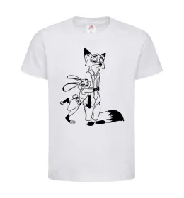 Детская футболка Nick Wilde Белый фото