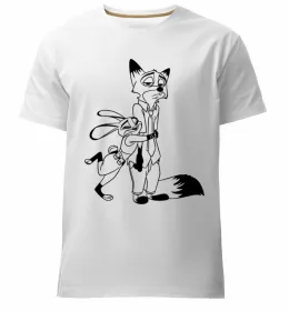 Чоловіча преміум футболка Джуді Хопс Білий фото