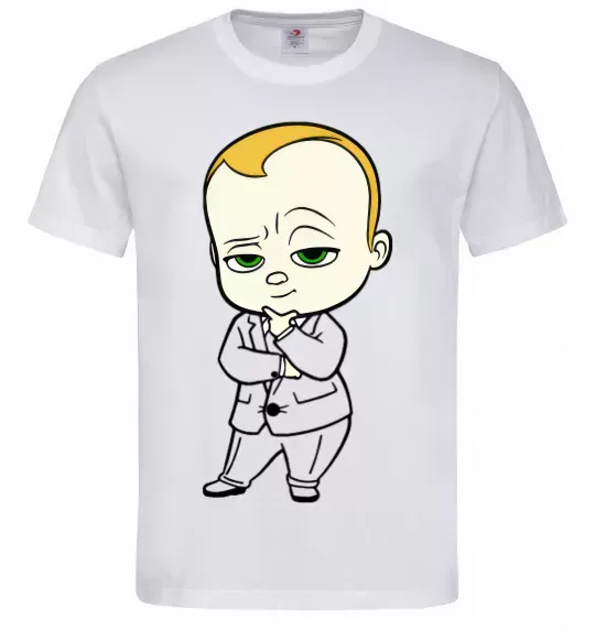 Мужская футболка Босс Молокосос Белый фото