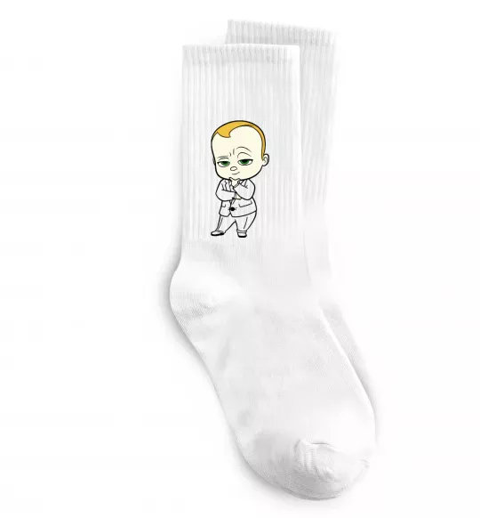 Шкарпетки Босс Молокосос Білий фото