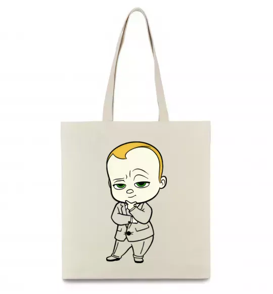 Эко-сумка Босс Молокосос Бежевый фото