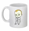 Чашка керамічна Босс Молокосос Білий фото