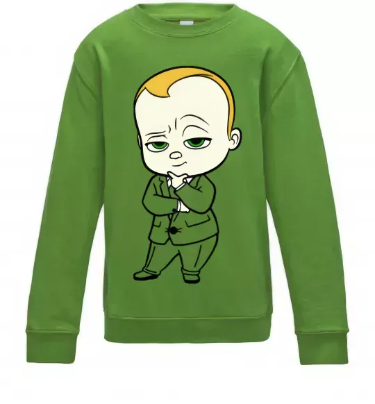 Дитячий світшот Босс Молокосос Лаймовий фото