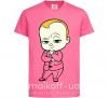 Детская футболка Босс Молокосос Ярко-розовый фото