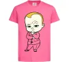 Дитяча футболка Босс Молокосос Яскраво-рожевий Дитяча футболка Босс Молокосос Яскраво-рожевий фото