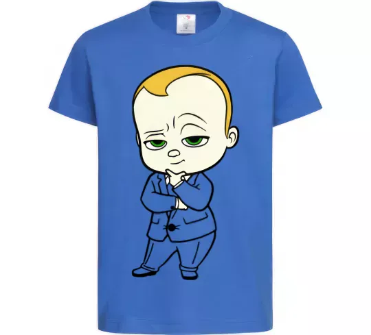 Дитяча футболка Босс Молокосос Яскраво-синій фото