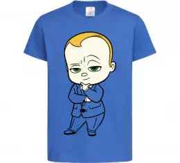 Дитяча футболка Босс Молокосос Яскраво-синій фото