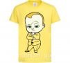 Детская футболка Босс Молокосос Лимонный фото